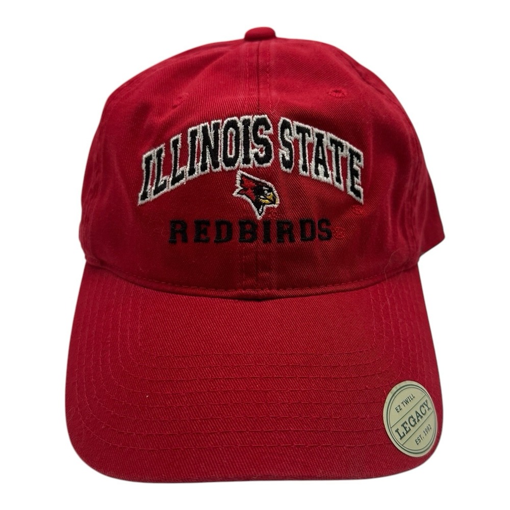 Illinois State Redbirds Hat Cap Adjustable Strapback Red NCAA Legacy Twill OSFA